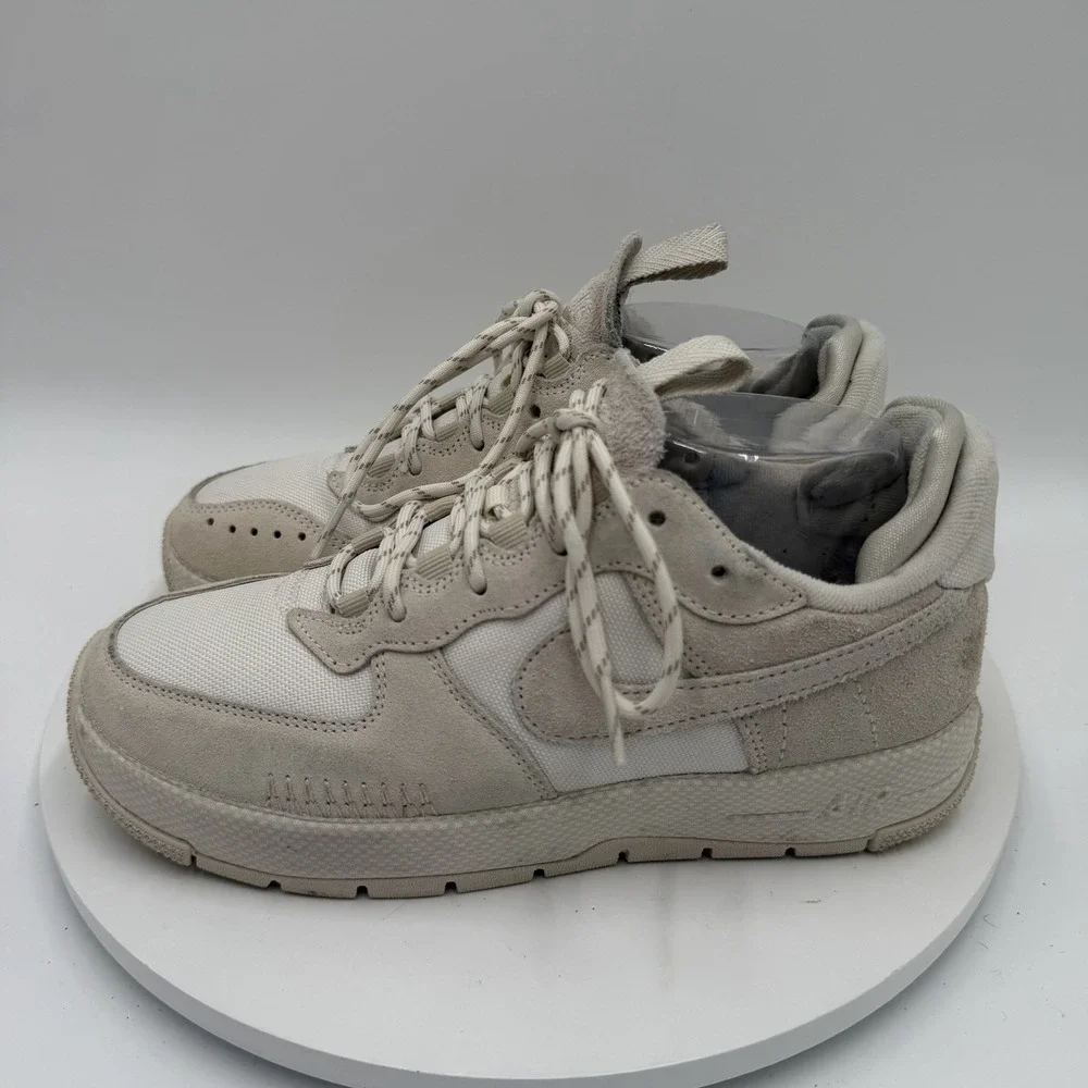 Nike Air Force 1 Wild Women's Size 7.5 Grey Suede Shoes Sneakers FB2348-002